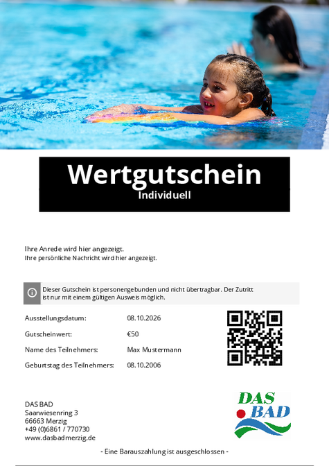 Gutschein-Design 1 auswählen
