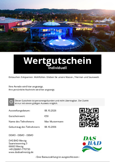 Gutschein-Design 2 auswählen