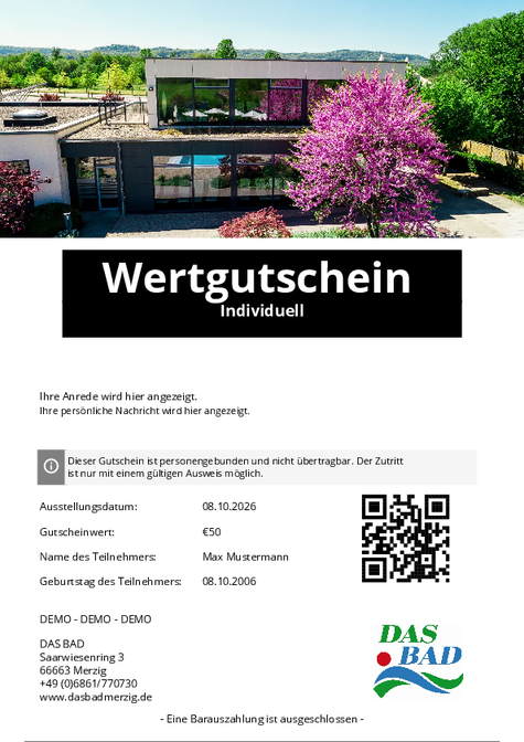 Gutschein-Design 4 auswählen