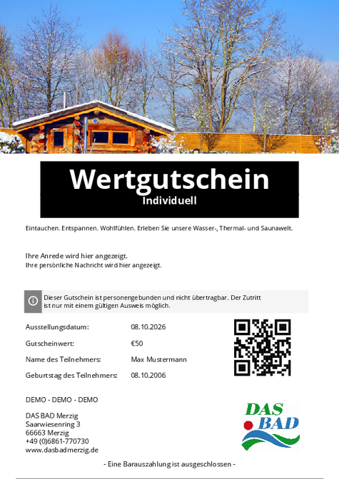Gutschein-Design 5 auswählen